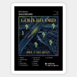 Bill Callahan - Gold Record Tracklist Album Sticker